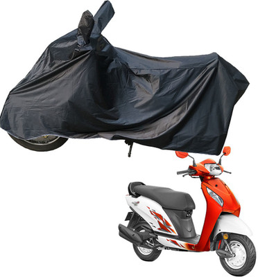 RiderShine Two Wheeler Cover for Honda(Activa i, Black)