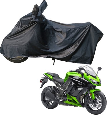 RiderShine Two Wheeler Cover for Kawasaki(Ninja 1000, Black)