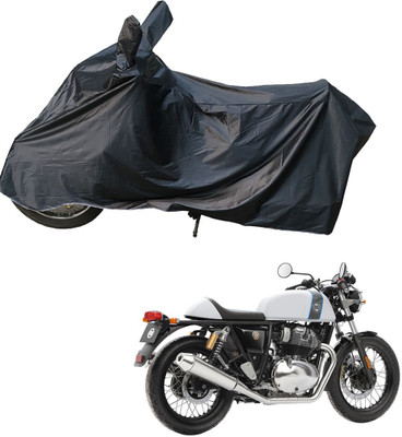 RiderShine Two Wheeler Cover for Royal Enfield(Continental GT, Black)