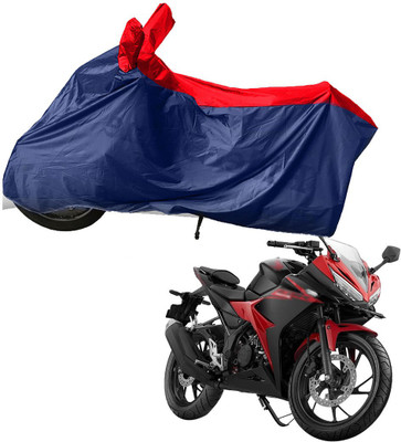 RiderShine Two Wheeler Cover for Honda(CBR 150R, Blue, Red)