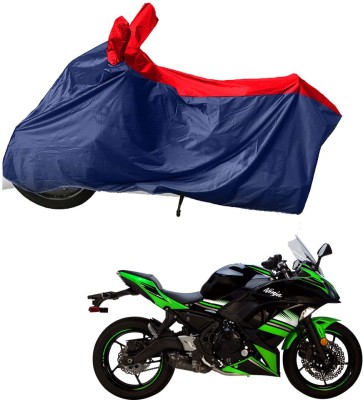 RiderShine Two Wheeler Cover for Kawasaki(Ninja 650, Blue, Red)