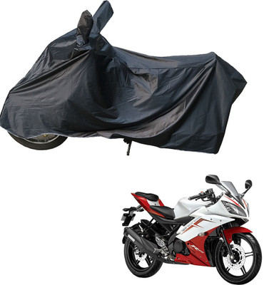 RiderShine Two Wheeler Cover for Yamaha(YZF R15 Ver 2.0, Black)
