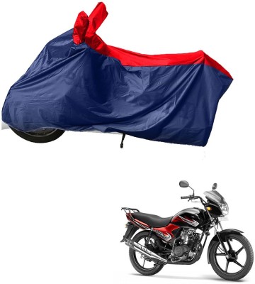 RiderShine Two Wheeler Cover for Yamaha(YBR 110, Blue, Red)