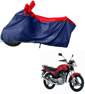 RiderShine Two Wheeler Cover for Yamaha(YBR 125, Blue, Red)
