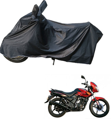 RiderShine Two Wheeler Cover for TVS(Flame 125, Black)