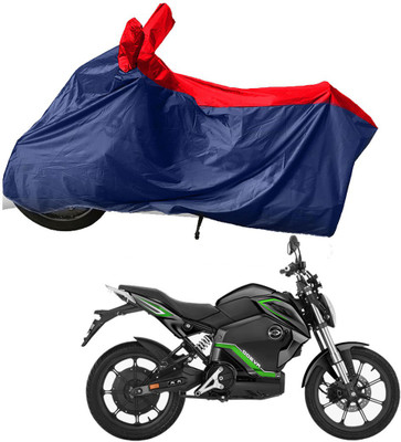 RiderShine Two Wheeler Cover for Revolt(RV 300, Blue, Red)