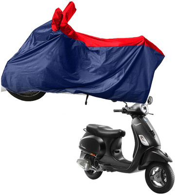 RiderShine Two Wheeler Cover for Piaggio(Vespa, Blue, Red)