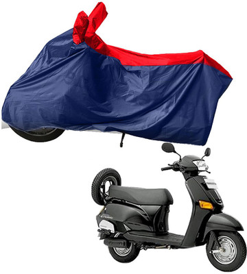 RiderShine Two Wheeler Cover for Honda(Eterno, Blue, Red)