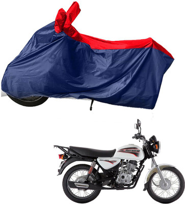 RiderShine Two Wheeler Cover for Bajaj(Boxer AT, Blue, Red)