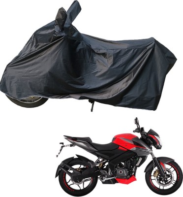 RiderShine Two Wheeler Cover for Bajaj(Pulsar NS 160, Black)