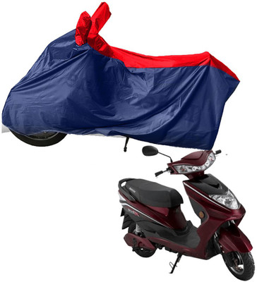 RiderShine Two Wheeler Cover for Okinawa(Ridge, Blue, Red)