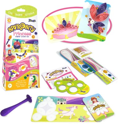 Quill On Spyrosity Princess – Quick & Easy Arts & Crafts Kit Creative Toy for Girls Age 5