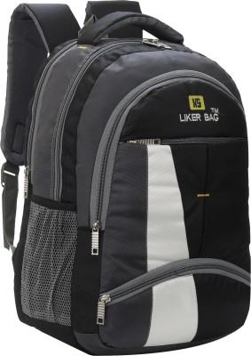 LIKER BAG Large 45 L Laptop Backpack Spacy Unisex Backpack Reflective Strip 45 L Laptop Backpack(Black)