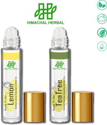 Himachal Herbal Essential Oil Roll on For Lemon + Tea Tree(12 ml)