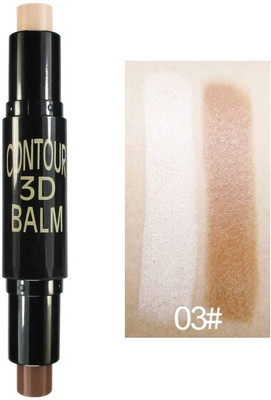FELICECHIARA 2 IN 1 Concealer Bronzer Highlighter Stick 3D Contour Balm Shadow Base Concealer(MULTI-COLOR, 6.2 g)