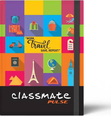 Classmate Pulse Flexi Planner Hard Cover 80 GSM: A5 Journal Unruled 176 Pages  (Multicolor)