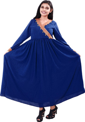 rayie collection Flared/A-line Gown(Blue)