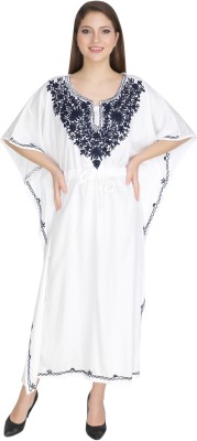 ukal Flared/A-line Gown(Black, White)