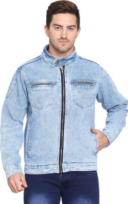 Recorrer Full Sleeve Solid Men Denim Jacket