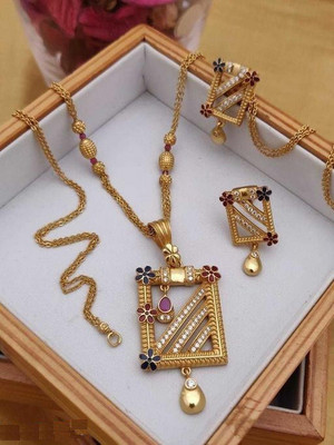 TSF Alloy Gold-plated Multicolor Jewellery Set(Pack of 1)