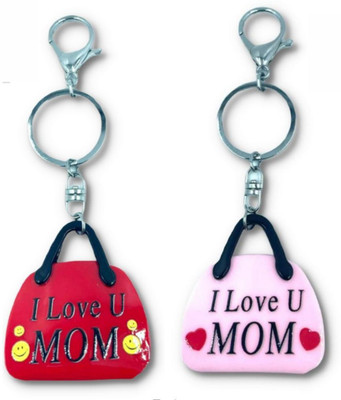 VS Club COMBO_ILOVEUMOM_REDPINK_BAGKEYCHAIN Key Chain