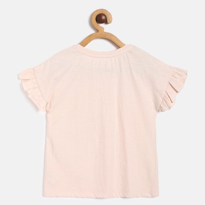 MINI KLUB Baby Girls Casual Pure Cotton Top(Pink, Pack of 1)