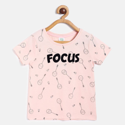 MINI KLUB Baby Girls Casual Pure Cotton Top(Pink, Pack of 1)