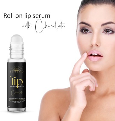 Desi Crew Chocolate Lip Serum Roll On Glossy & Shiny Moisturizing & Nourishing Effect(10 ml, BROWN)