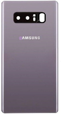 Sandreezz Samsung Galaxy Note 8 / SM-N950 (With Camera lens) (with Proper Logo) (Glass) Back Panel(Grey)