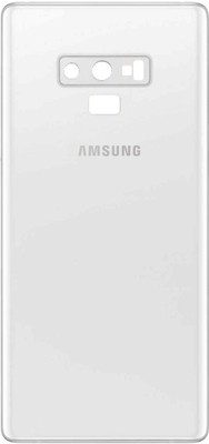 Sandreezz Samsung Galaxy Note 9 / SM-N960 (With Camera lens) (with Proper Logo) (Glass) Back Panel(Alpine White)