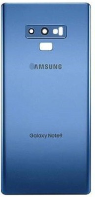 Sandreezz Samsung Galaxy Note 9 / SM-N960 (With Camera lens) (with Proper Logo) (Glass) Back Panel(Ocean Blue)