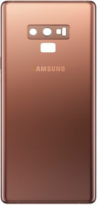 Sandreezz Samsung Galaxy Note 9 / SM-N960 (With Camera lens) (with Proper Logo) (Glass) Back Panel(Metallic Copper)