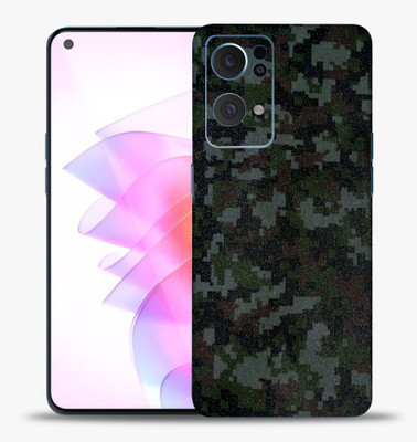 OggyBaba Oppo Reno 7 Pro, Skin Guard, An Elegant Mobile Skin(Digital Camouflage Multicolor Skin With Ultra Matte Finish)