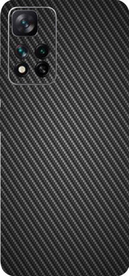 BugguSkin Xiaomi Mi 11i 5G, Xiaomi mi 5g Mobile Skin(Ultra Super Jade Black Carbon Fiber Skin With High Matte Finish.)