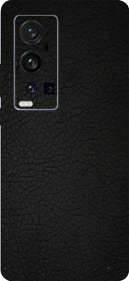 TJ CREATION Vivo X60 Pro Plus Mobile Skin(Ultra Super Black Leather Skin With High Matte Finish.)
