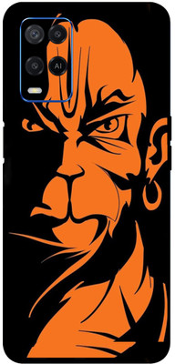 LAMHA Oppo A54 Mobile Skin(Ultra Super Hanumant Veera Skin With High Matte Finish.)