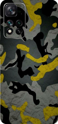 LAMHA Xiaomi 11i 5G Mobile Skin(Ultra Super Camouflage Military Yellow High Matte Finish.,.)