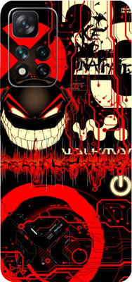 LAMHA Xiaomi 11i 5G Mobile Skin(Ultra Super Red Graffiti High Matte Finish.,.)