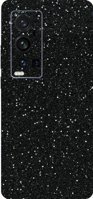 BugguSkin Vivo X60 Pro Plus, vivo X60 Pro+ Mobile Skin(Ultra Super Sparkling Black Glitter Skin With High Matte Finish.)