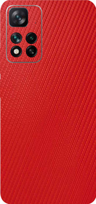 BugguSkin Xiaomi Mi 11i 5G, Xiaomi mi 5g Mobile Skin(Ultra Super Charming Red Carbon Fiber Skin With High Matte Finish.)
