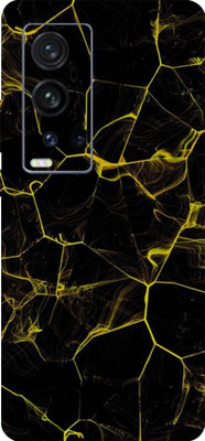 LAMHA vivo X60 Pro+ Mobile Skin(Ultra Super Black Abstract High Matte Finish.,.)