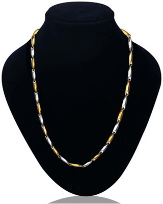 VIANSH Rice Silver/Golden Chain 012 Silver Plated Stainless Steel Chain