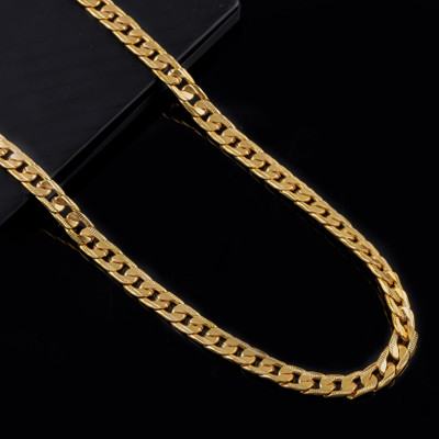 brado jewellery 1 Gram Gold plated Chain For Boys and Man Gold-plated...