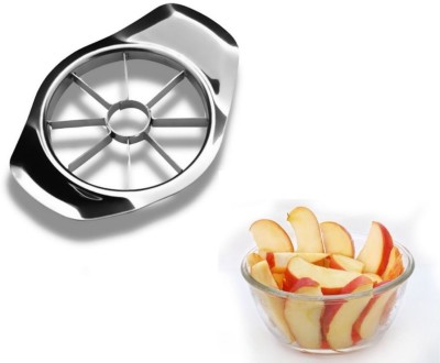 Morbrix Stainless Steel Apple Slicer 8-Blade, Stainless Steel Apple Cutter Straight Peeler(Steel)