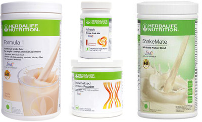 Herbalife Nutrition Formula 1 Vanilla + Protein Powder 200 G + Afresh - Cinnamon + Shake Mate Protein Shake(1250 g, Vanilla, Cinnamon)