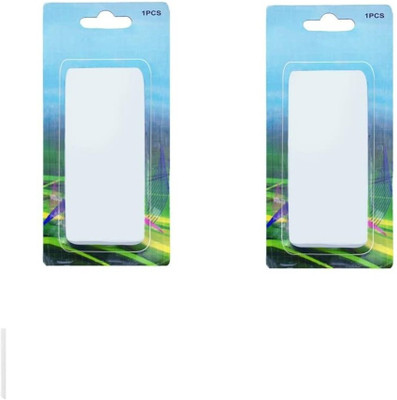 YANCI Power Strip Holder Wall Mount Self Adhesive Fixator for Remote Wi-Fi Router Plastic Wall Shelf(Number of Shelves - 2, White)