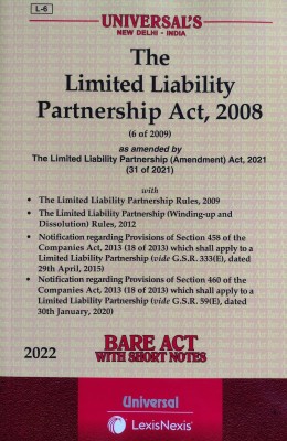 The Limited Liability Partnership Act 2008 Along With Short Notes(Paperback, Lexis Nexis's)