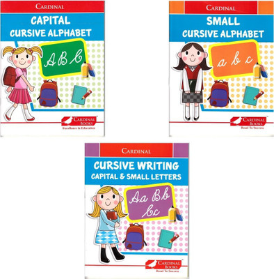 Cardinal Cursive Alphabet Letter Writing Book (Set Of 3)(Paperback, Sheth Publishing House)