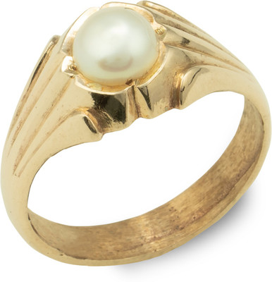 Naveen metal works Panchaloha/Impon Pearl/Muthu stone ring for Men and Women Alloy Pearl Ring