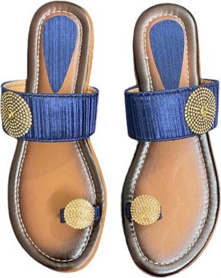 The Yellow Queen Women Flats(Blue , 8)